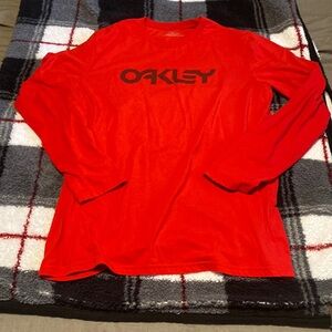 Red Oakley long sleeve